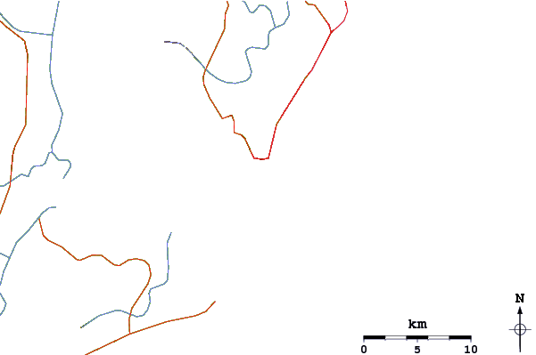 Roads and rivers around Caioba
