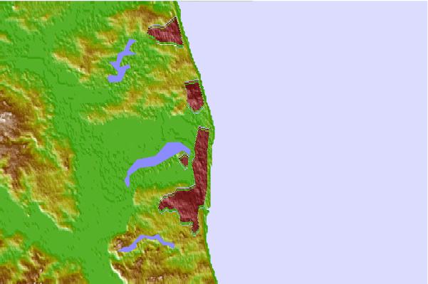 Surf breaks located close to Caister-on-Sea