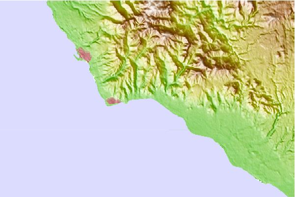 Surf spots located close to Cala della Morte (Santa Marinella)