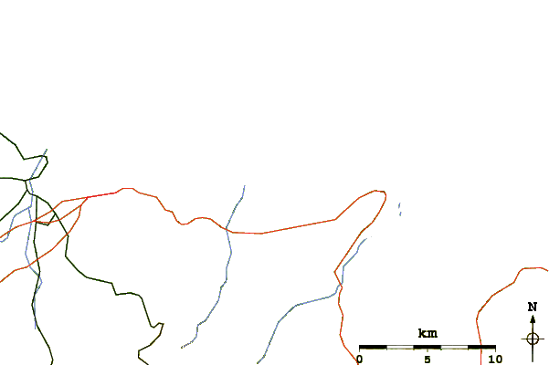 Roads and rivers around Cala De Meron