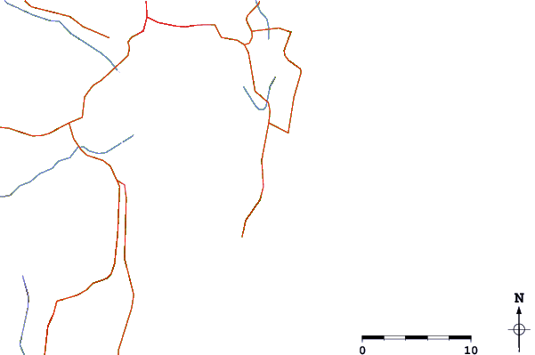 Roads and rivers around Caldeirao
