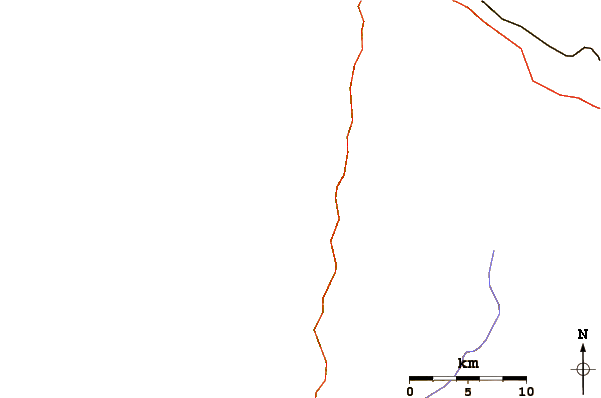 Roads and rivers around Caleta Loa