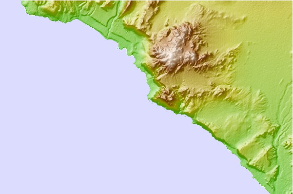 Surf spots located close to Caleta Sama