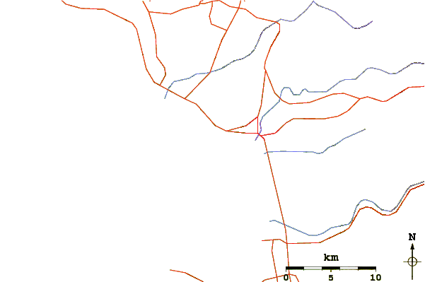Roads and rivers around California Trailer Park