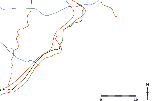 Roads and rivers around Calp