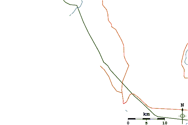 Roads and rivers around Camaron Beach