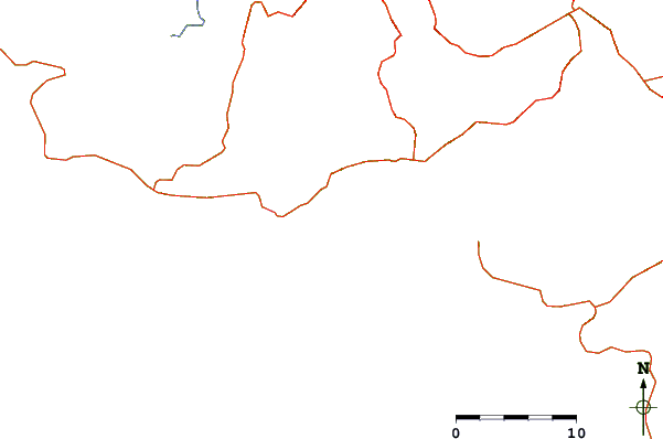 Roads and rivers around Camaronal