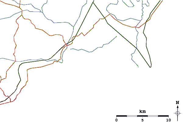 Roads and rivers around Camber Sands