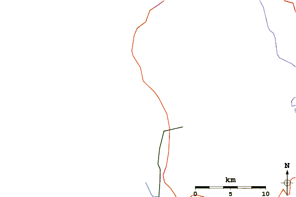 Roads and rivers around Camel Rock
