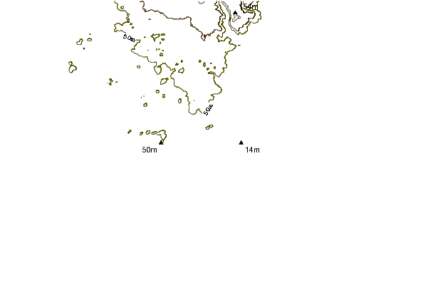 Shoreline around Camp Kazela Medulin