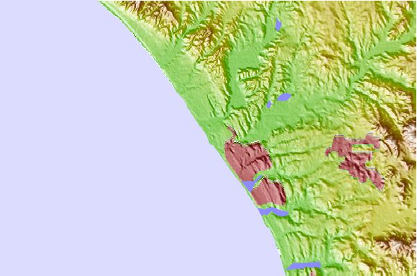 Surf spots located close to Camp Pendelton