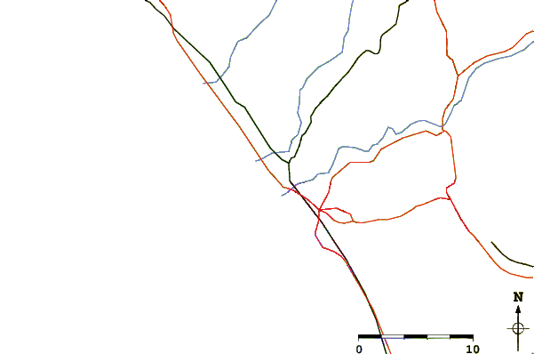 Roads and rivers around Camp Pendelton