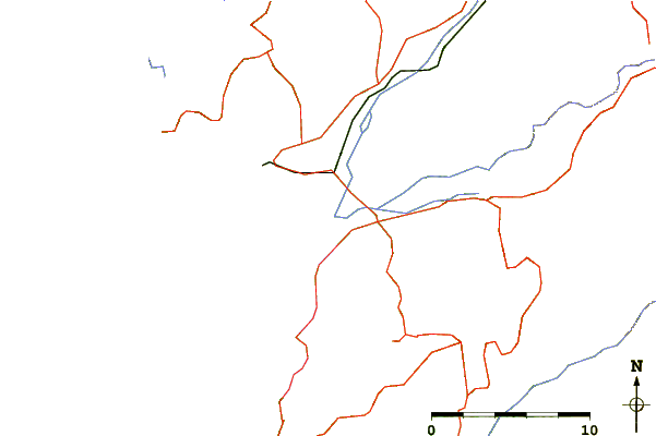 Roads and rivers around Campo dell Oro