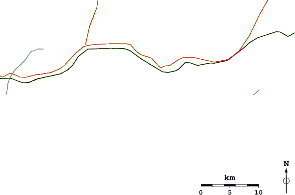 Roads and rivers around Canal