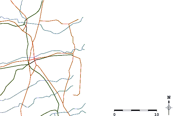 Roads and rivers around Canet Plage - Pont des Basses