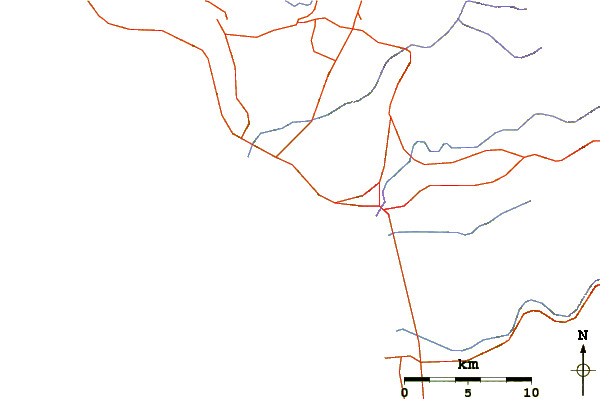 Roads and rivers around Cannery (Stacks)