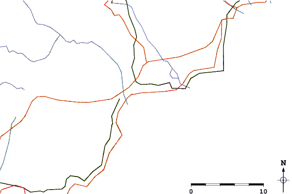 Roads and rivers around Mandelieu l'Aerospatiale