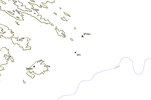 Shoreline around Cannibal Bay