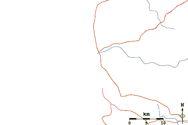 Roads and rivers around Canoa