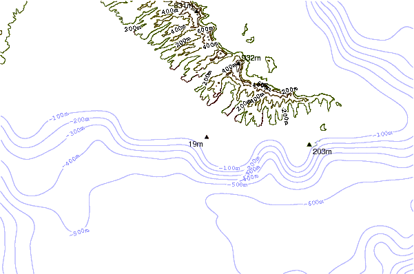 Shoreline around Canoes
