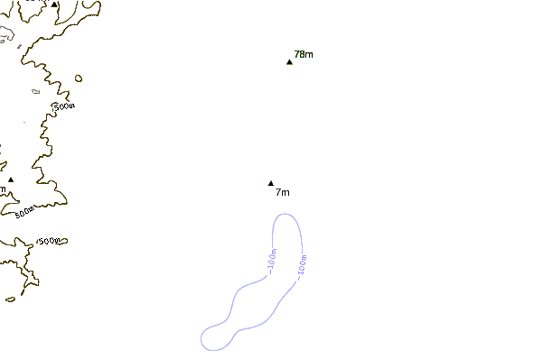 Shoreline around Cantao da Praia Grande