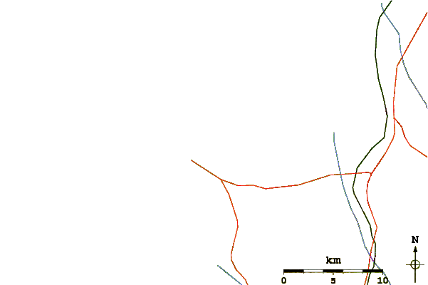 Roads and rivers around Cantinho