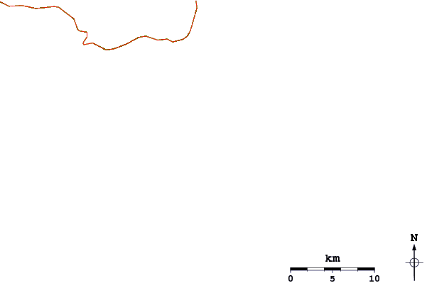 Roads and rivers around Canto Bravo (Ilha Bela)