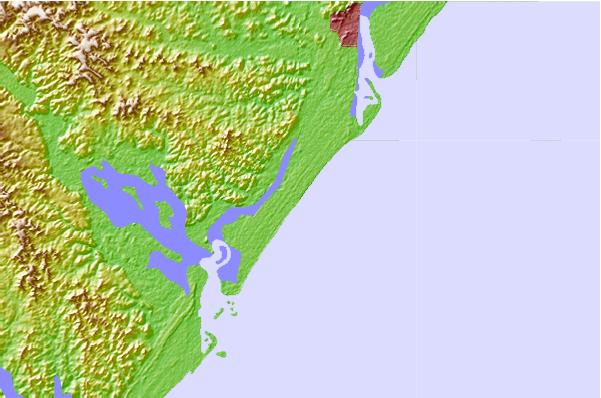 Surf spots located close to Canto de Sarney