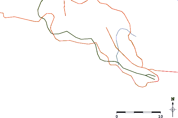 Roads and rivers around Cap Rousset