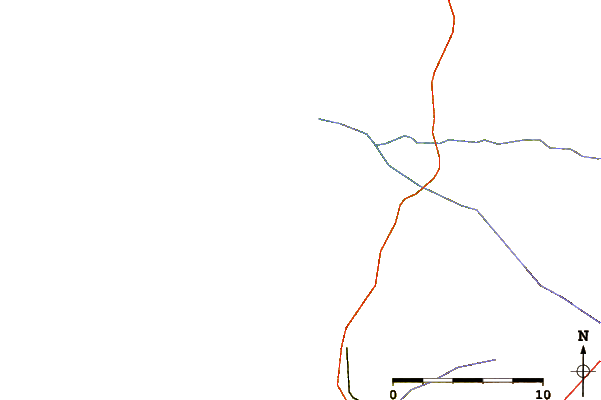 Roads and rivers around Cap de l'Homy