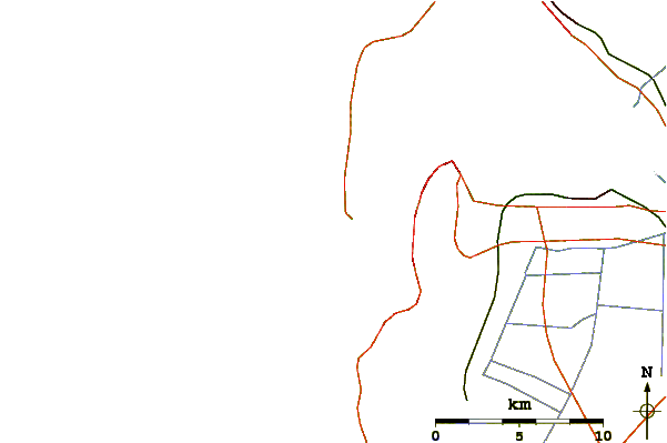 Roads and rivers around Cap Ferret