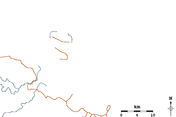 Roads and rivers around Cape Barabar