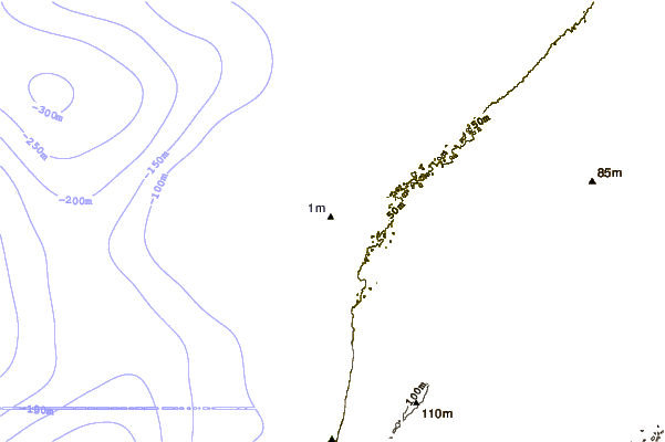 Shoreline around Cape Boujdour
