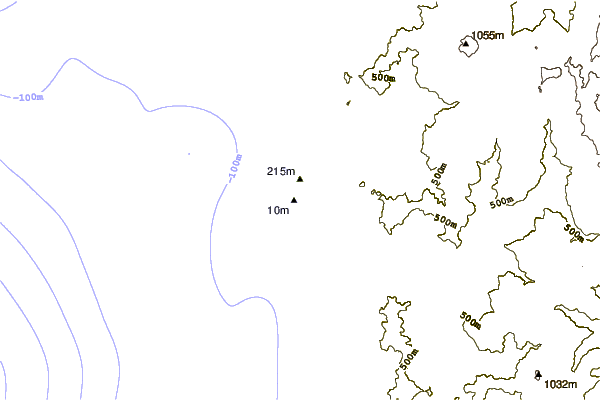 Shoreline around Cape Sebastian