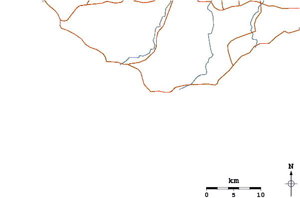 Roads and rivers around Cape Three Points