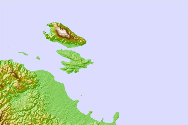 Surf breaks located close to Cape Barabar