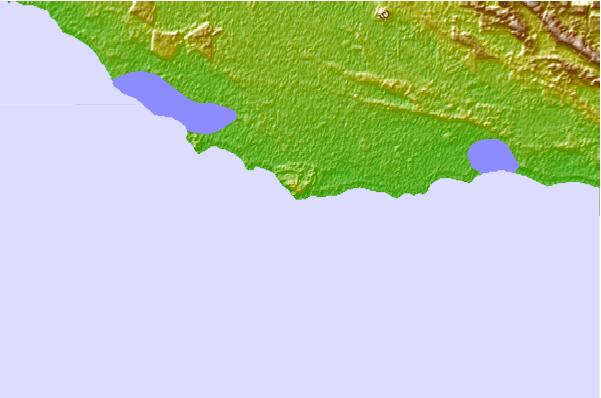 Surf breaks located close to Cape Northumberland