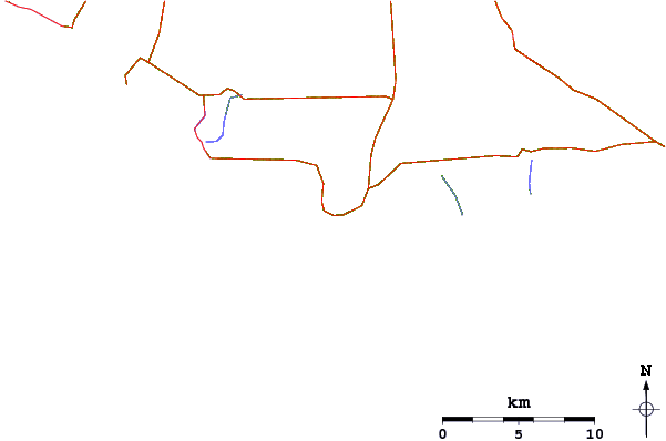 Roads and rivers around Cape Northumberland