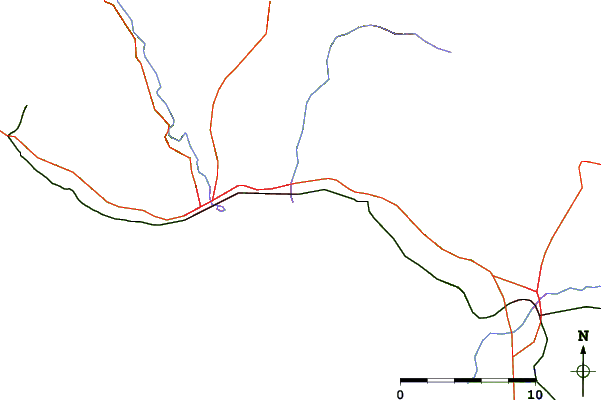 Roads and rivers around Capitola Rivermouth