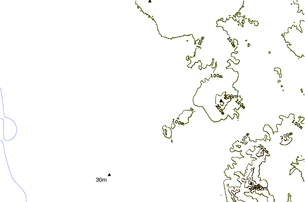 Shoreline around Captains