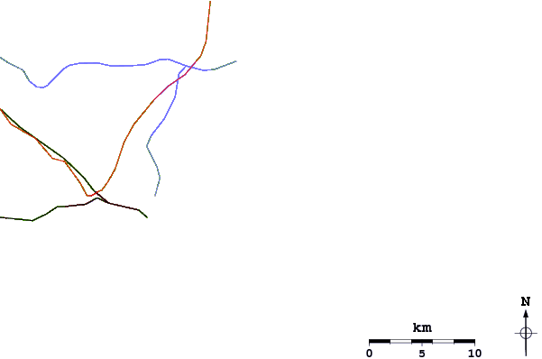 Roads and rivers around Caravelas