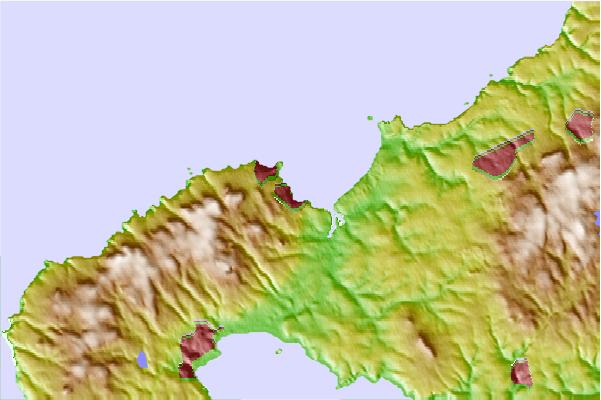Surf breaks located close to Carbis Bay