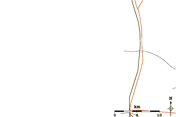 Roads and rivers around Carcans Plage