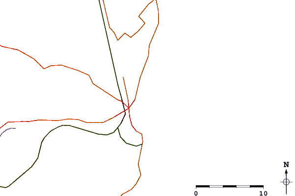 Roads and rivers around Cardiel (Mar del Plata)