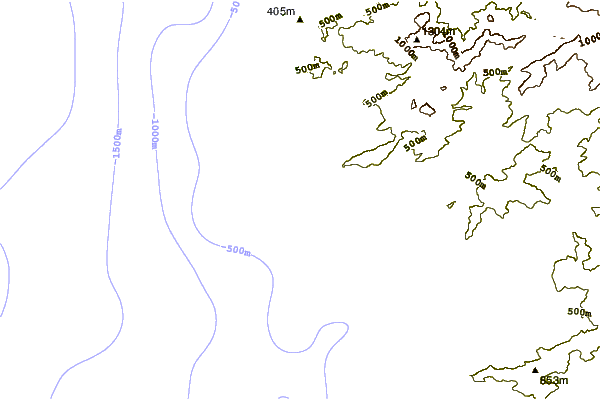 Shoreline around Cargese