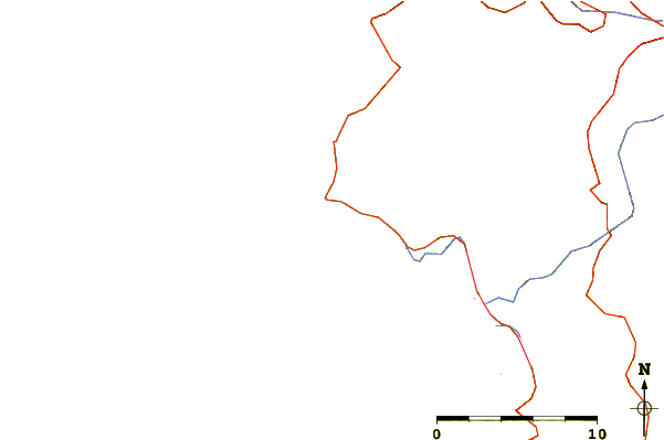 Roads and rivers around Cargese