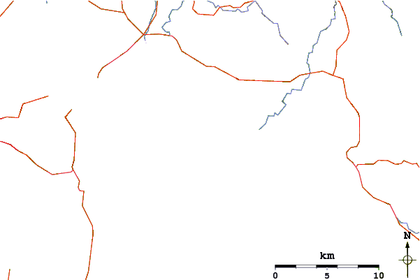 Roads and rivers around Carlton Rivermouth