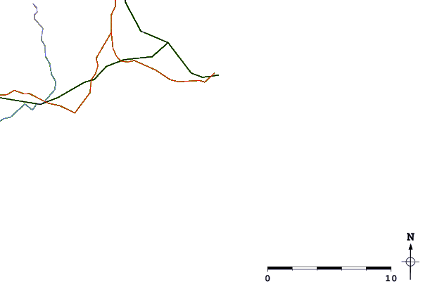 Roads and rivers around Carne Beach