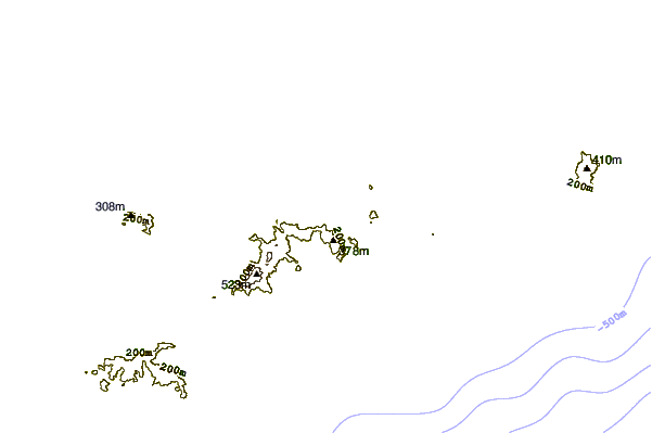 Shoreline around Carot Bay