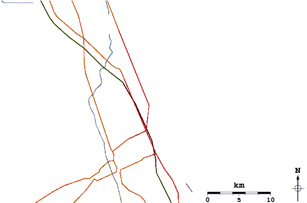 Roads and rivers around Carpet Muncher
